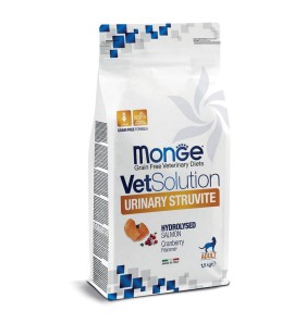 MONGE VETSOLUTION URINARY STRUVITE SALMONE 1.5KG