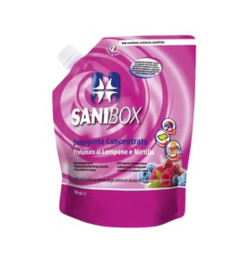 SANIBOX CONCENTRATED DETERGENT SCENTED RASPBERRY AND BLUEBERRY 1000ML