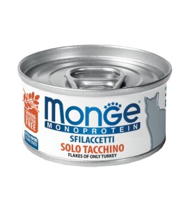 MONGE MONOPROTEIN SFILACCETTI TACCHINO 80GR