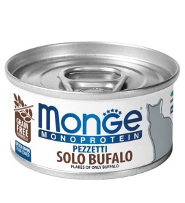 MONGE MONOPROTEIN PEZZETTINI BUFALO 80GR