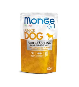 MONGE GRILL DOG JUNIOR CHICKEN AND TURKEY 100GR