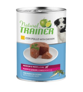 NATURAL TRAINER PUPPY AND JUNIOR MEDIUM MAXI CHICKEN 400GR