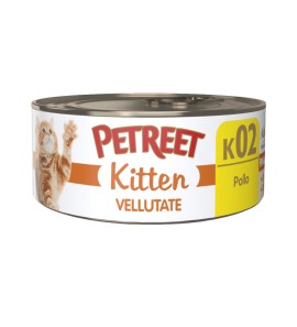 PETREET KITTEN VELLUTATE K02 POLLO 60GR