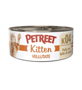 PETREET KITTEN VELLUTATE K04 POLLO CON LATTE DI CAPRA 60GR