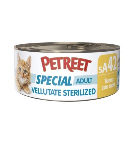PETREET SPECIAL ADULT STERILIZED SA42 TUNA WITH CORN 70GR
