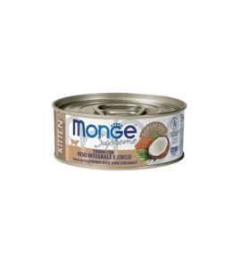 MONGE SUPREME KITTEN TONNO RISO INTEGRALE E COCCO 80GR